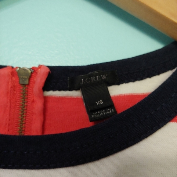 J. Crew Rugby Stripe Dress In Pink XS - Picture 4 of 9